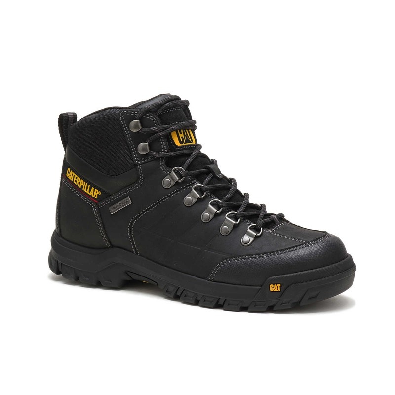 CatFootweat Threshold Waterproof Men's Work Boots Black | 34TRSEWQI