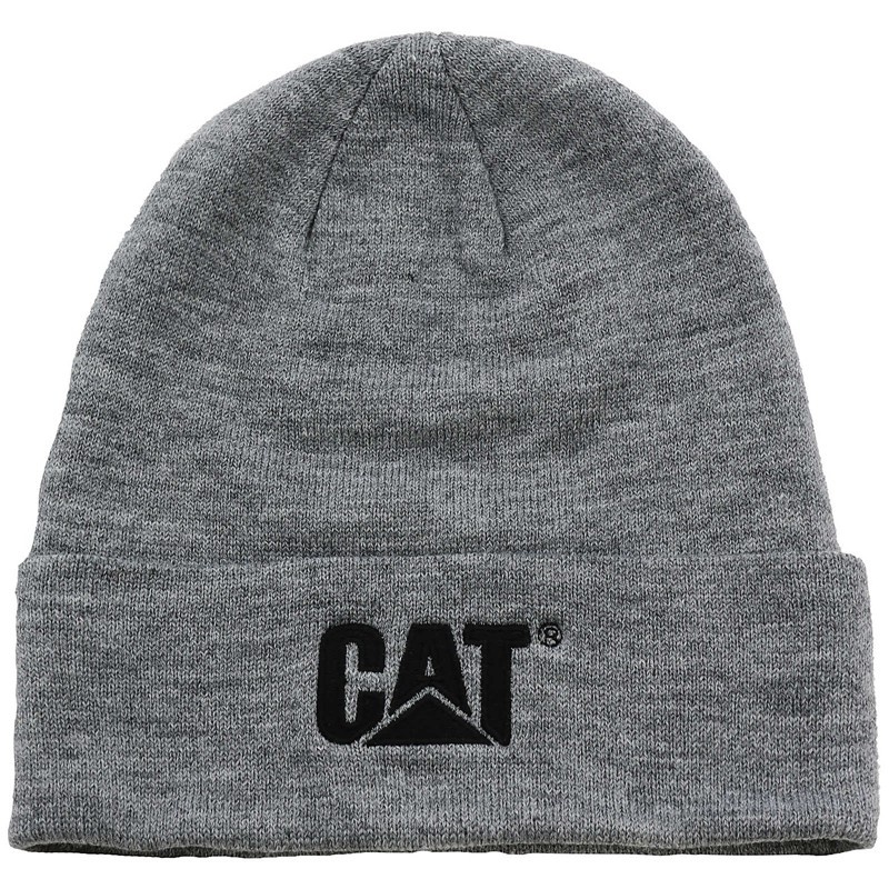 CatFootweat Trademark Cuff Beanie Men\'s Clothing Grey | 91KRCHZWX