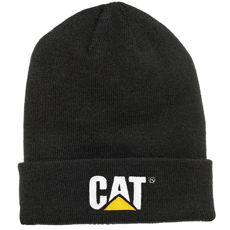 CatFootweat Trademark Cuff Beanie Men\'s Clothing Black | 78FPDUMNQ