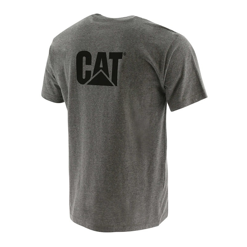 CatFootweat Trademark Pocket Tee Men's Clothing Dark Grey | 63GWUDPEN