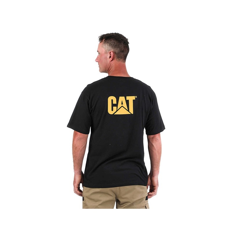 CatFootweat Trademark Pocket Tee Men's Clothing Dark Grey | 63GWUDPEN