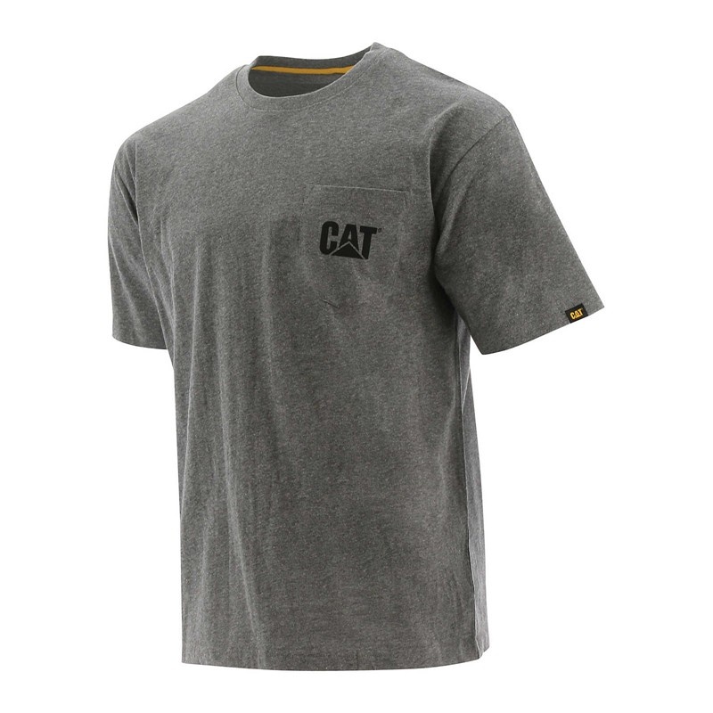 CatFootweat Trademark Pocket Tee Men\'s Clothing Dark Grey | 63GWUDPEN