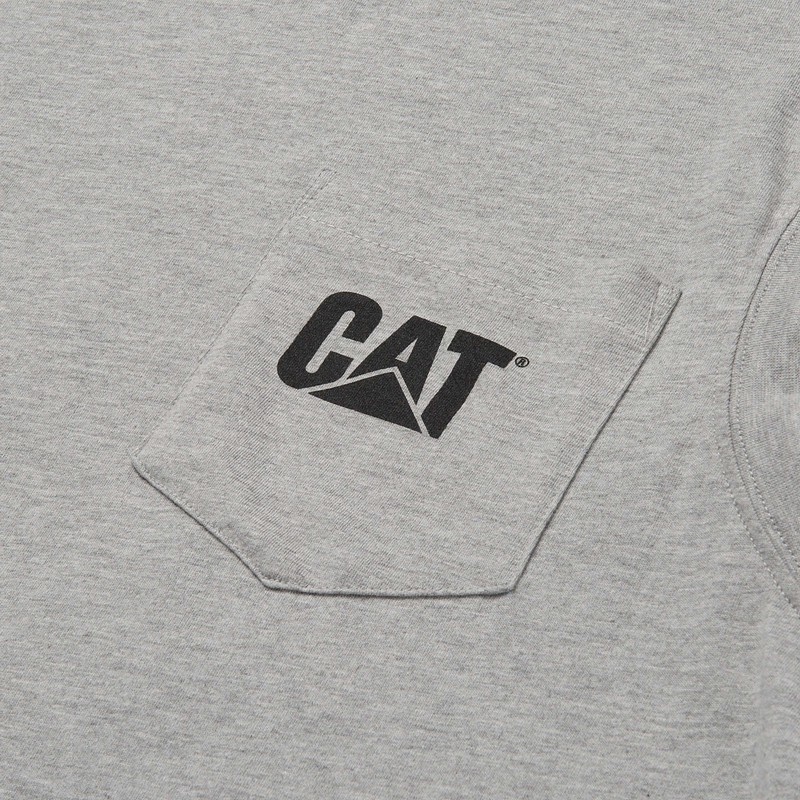 CatFootweat Trademark Sleeveless Pocket Tee Men's Clothing Grey | 67KNAXYOG