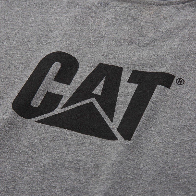 CatFootweat Trademark Tee Men's Clothing Dark Grey | 65LBUNVEZ