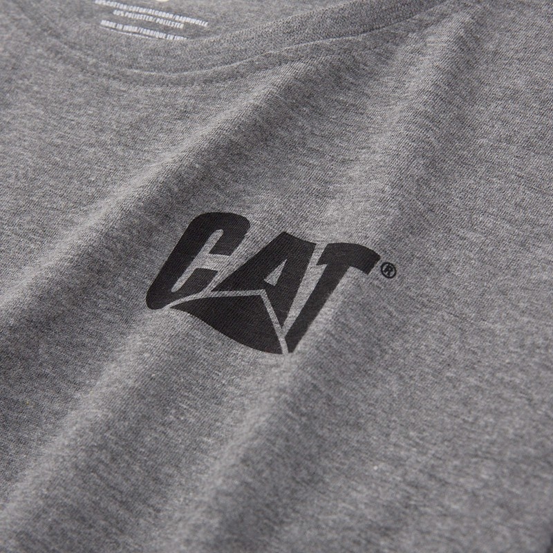 CatFootweat Trademark Tee Women's Workwear Grey | 45IKOFBGE