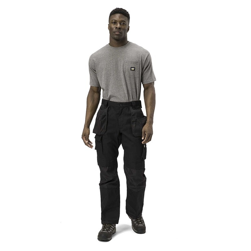 CatFootweat Trademark Trouser Men's Clothing Black | 79BNWFSTD