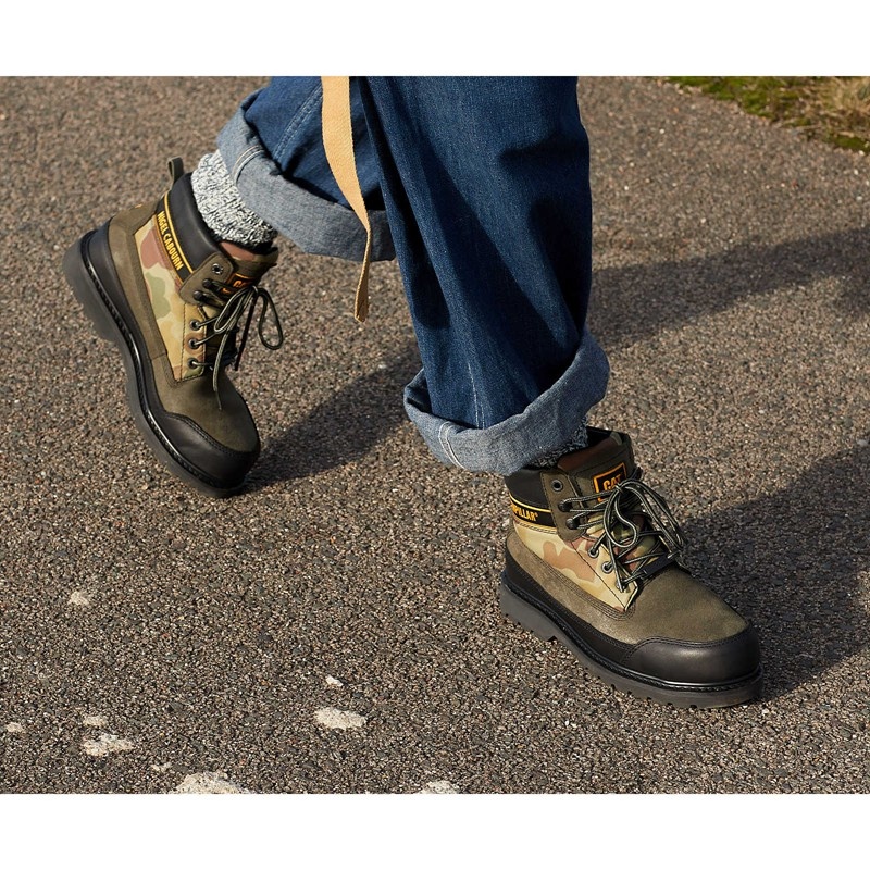 CatFootweat X Nigel Cabourn Utah - Unisex Styles Men's Casual Shoes Black | 08IDVBFWY